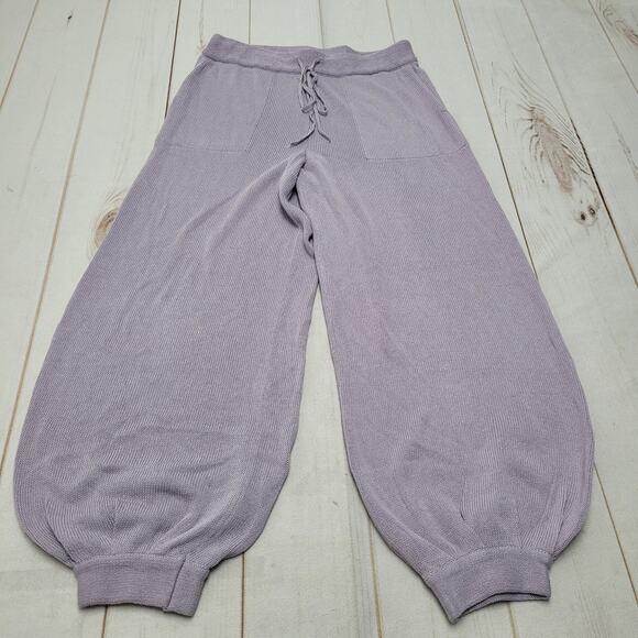Free People Pants - Free people beach Freya knit balloon wide leg purple lavender pants